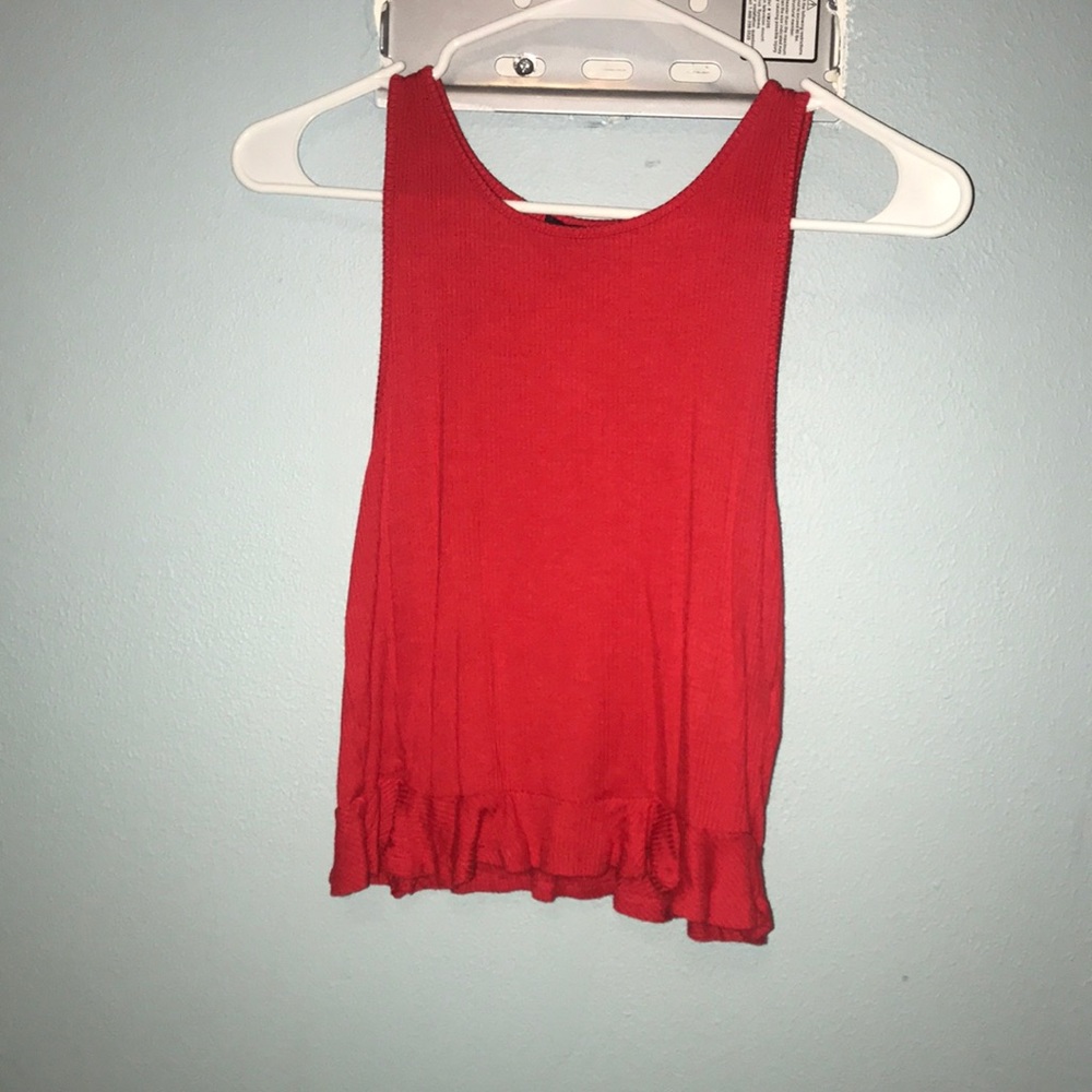 Forever 21 Red Peplum Top